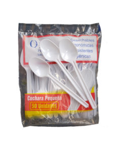 cuchara pequeña blanca