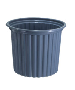 Tarrina 1 litro estriada ploma